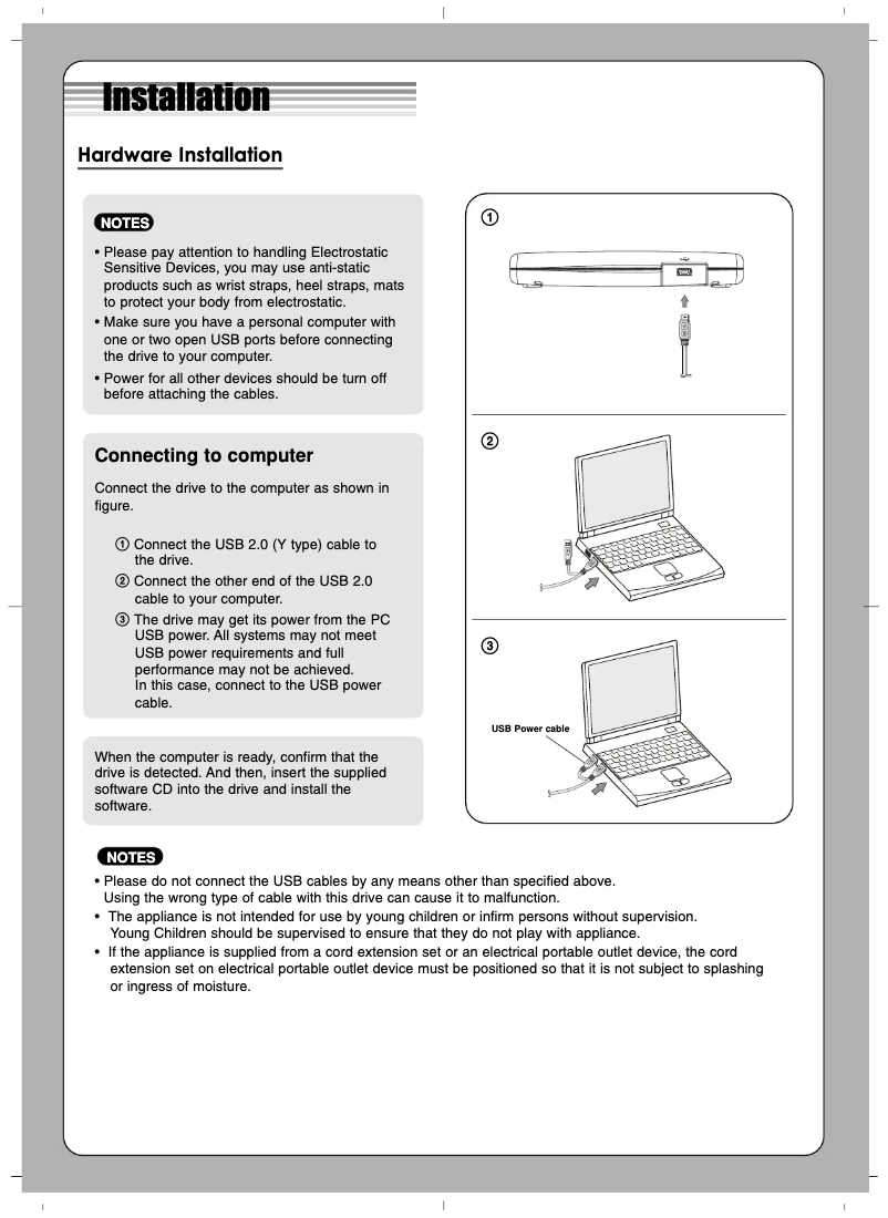 First page image of the manual for GP10NG20