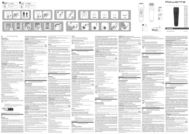 Page 1 de la notice Manuel utilisateur Rowenta Advancer TN5200