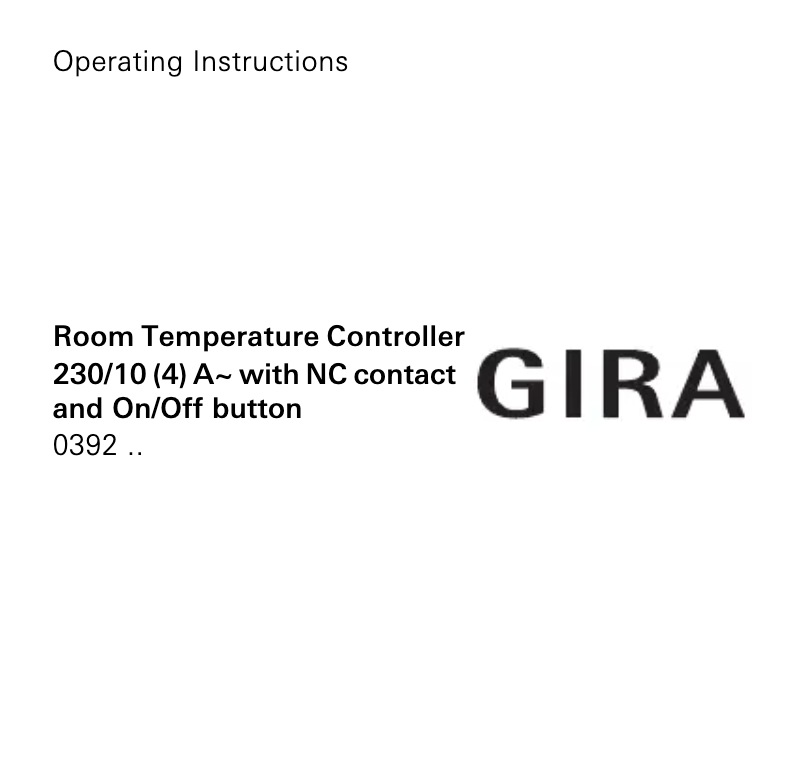 First page image of the manual for 039228