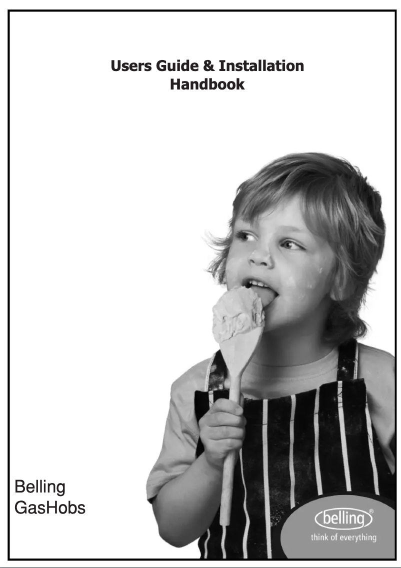 Page 1 of the manual User Manual Belling GHU70GE