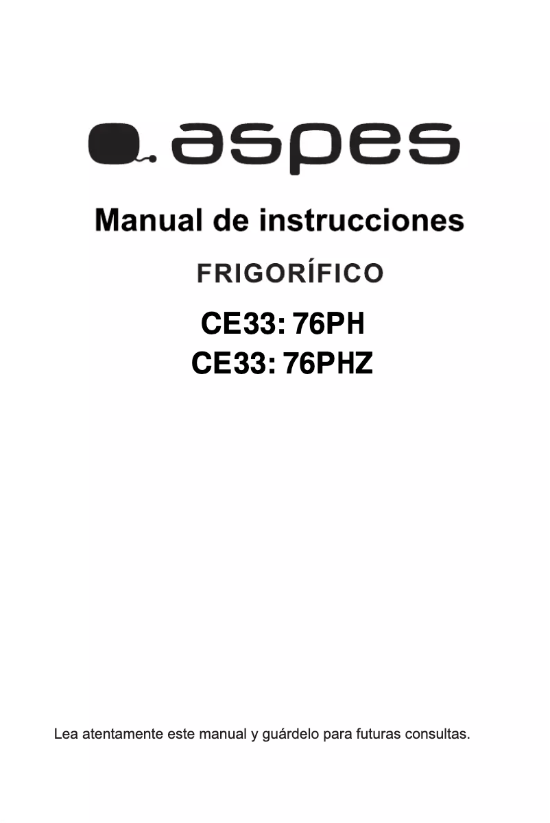 First page image of the manual for AC11854NF