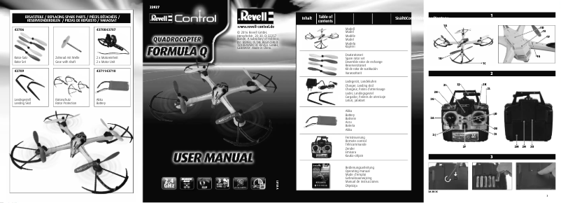 Page 1 of the manual User Manual Revell FORMULA Q
