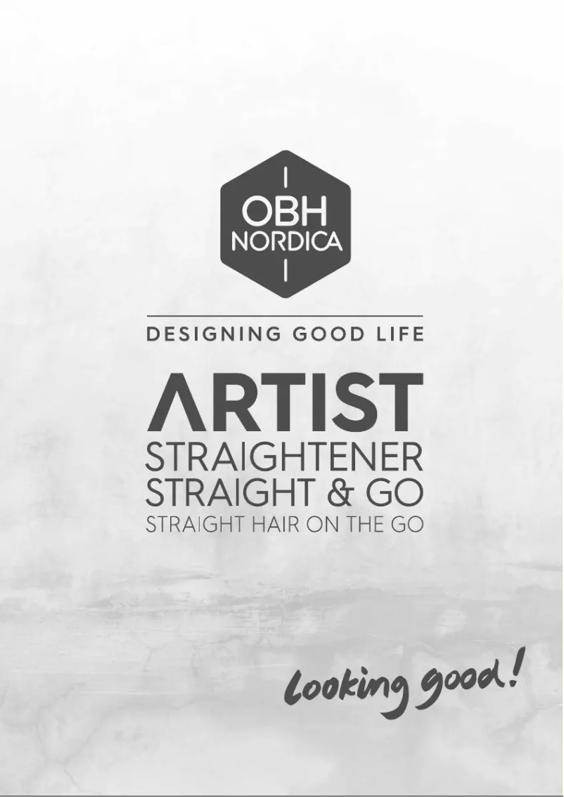 First page image of the manual for Artist Straight & Go 3056