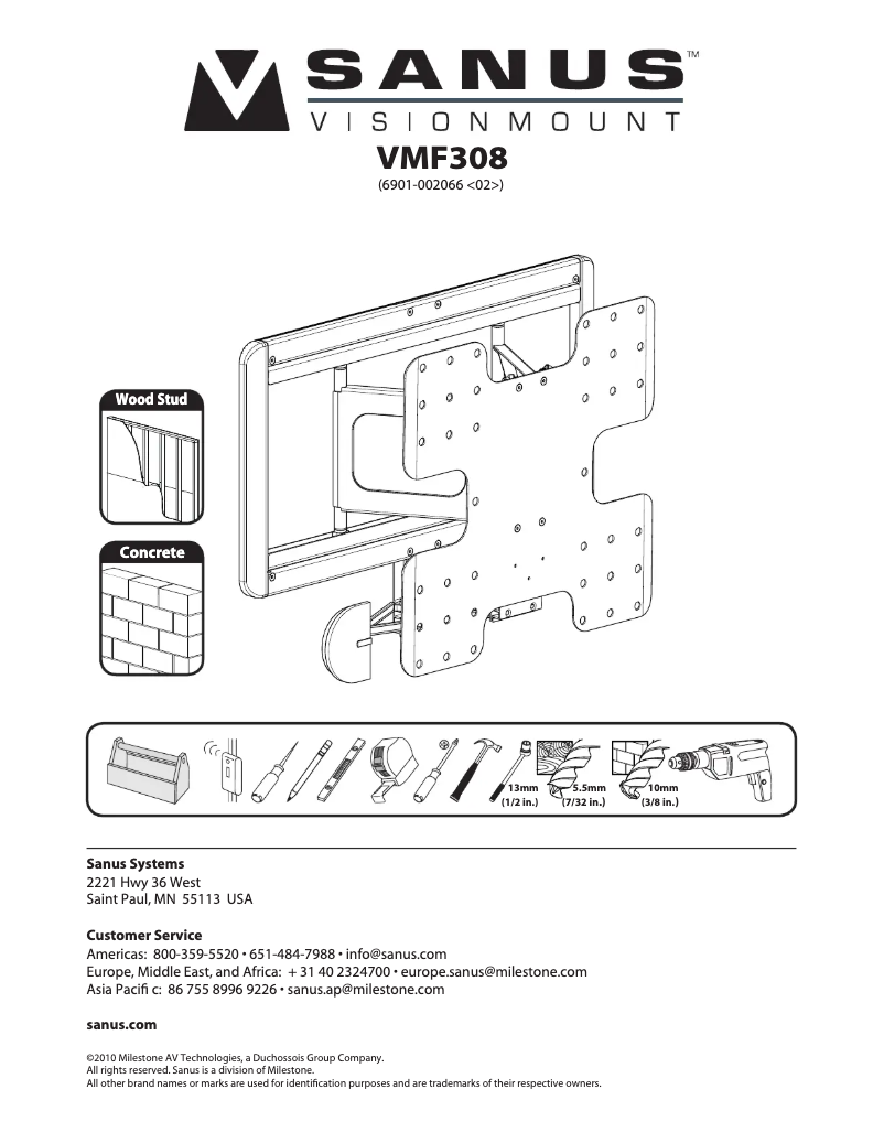 First page image of the manual for VMF308