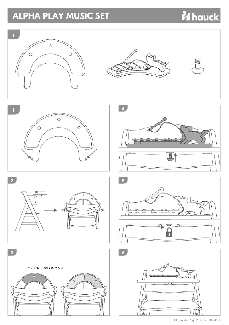 First page image of the manual for Alpha Play Music Set