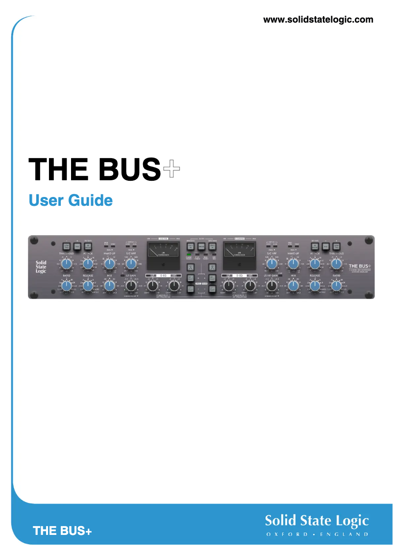 First page image of the manual for THE BUS+