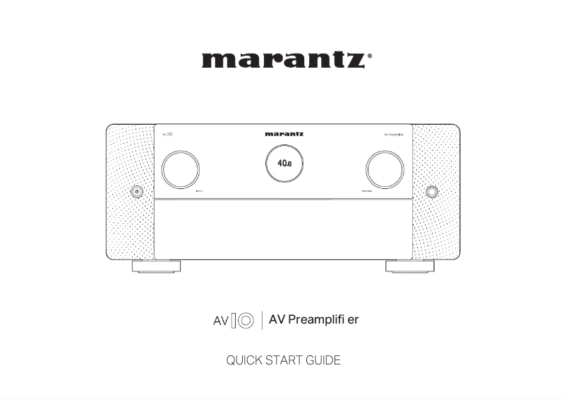 First page image of the manual for AV 10