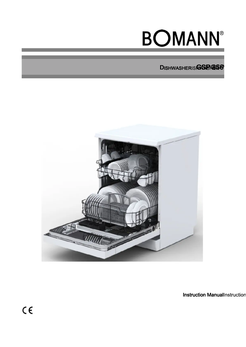 First page image of the manual for GSP 856