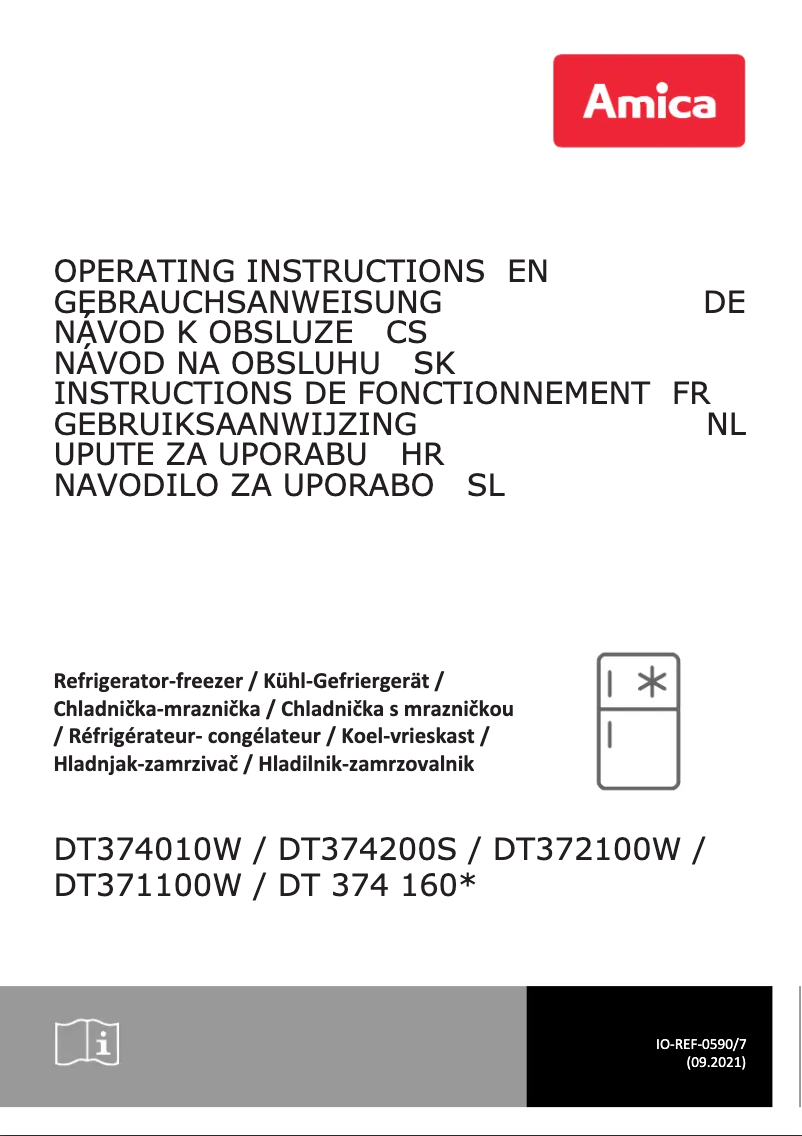 Page 1 of the manual User Manual Amica DT 374 160 SW