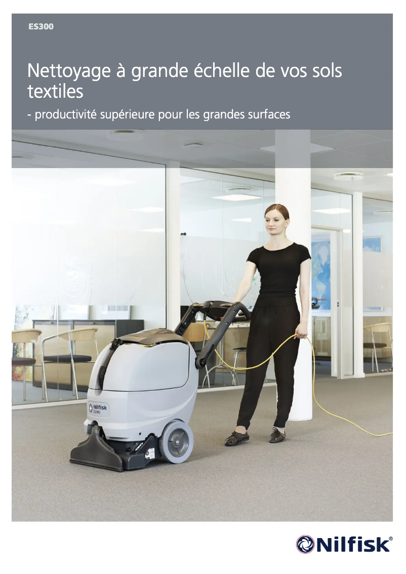 Page 1 of the manual Brochure Nilfisk ES300