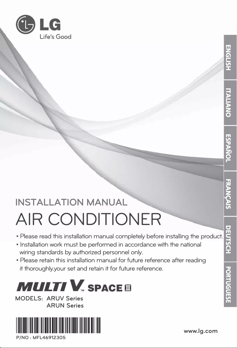 First page image of the manual for ARUV80LL2