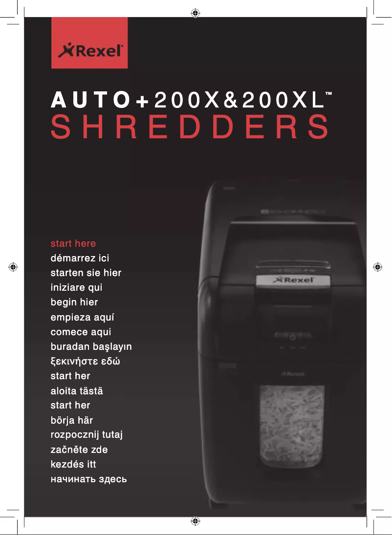 First page image of the manual for Auto+ 200X
