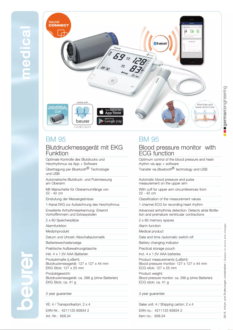 First page image of the manual for BM 95