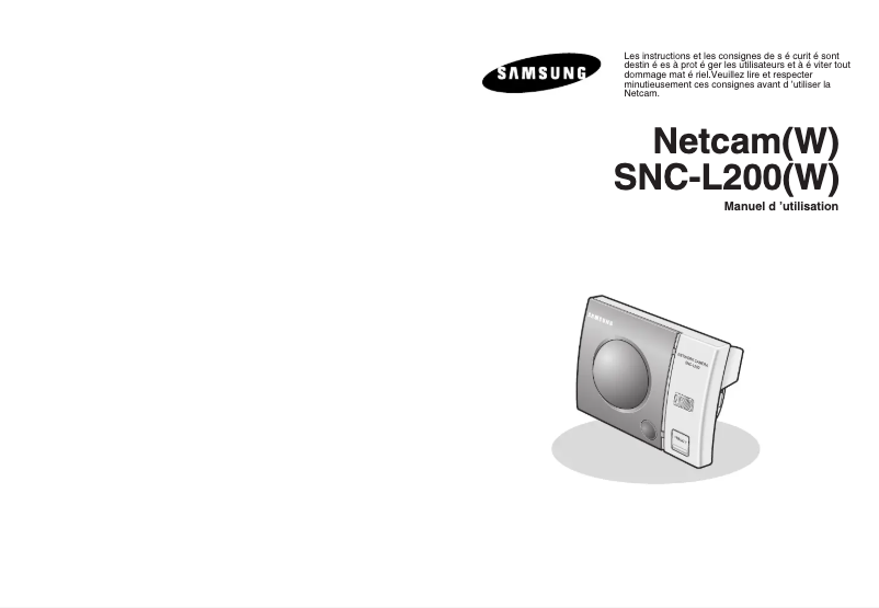 First page image of the manual for SNC-L200