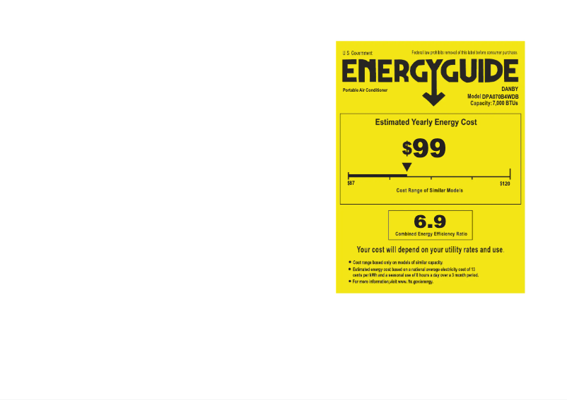 First page image of the manual for DPA070B4WDB