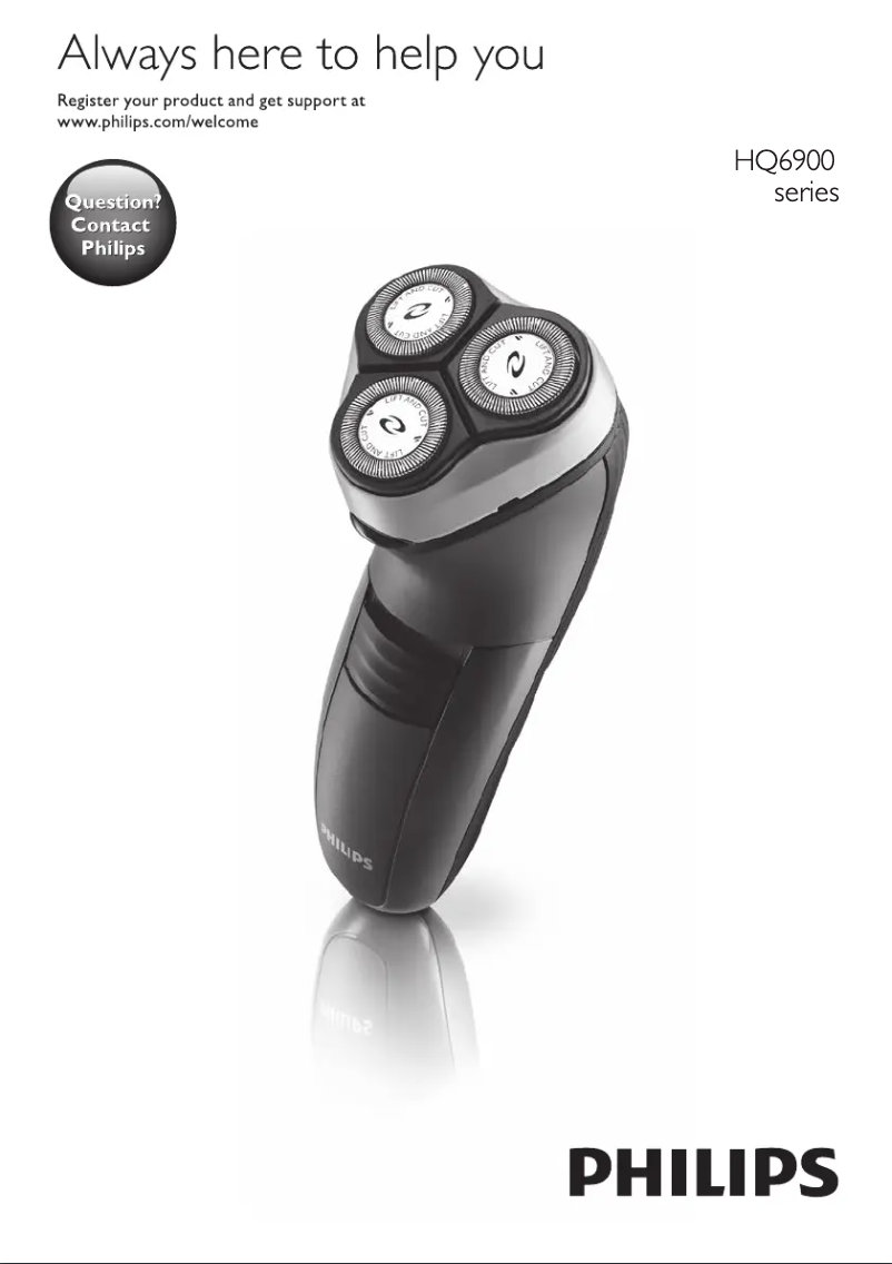 Page 1 of the manual User Manual Philips HQ6947