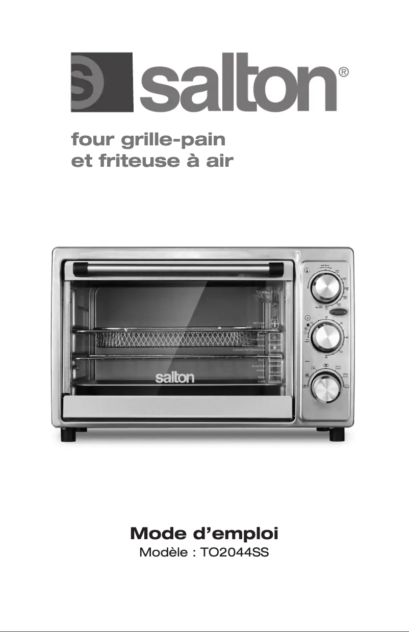 First page image of the manual for TO2044SS