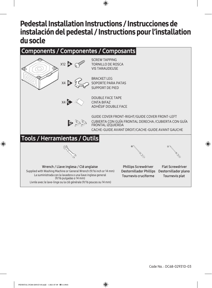 First page image of the manual for WE402NP