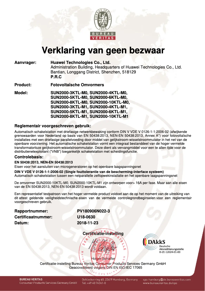 Page 1 de la notice Guide d'installation Huawei SUN2000MA-10KTL-M1