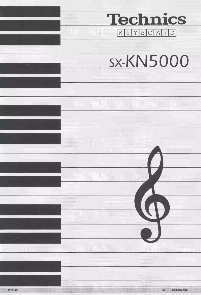 First page image of the manual for SX-KN5000