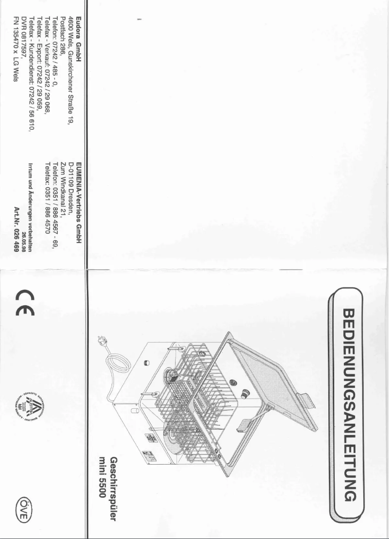 First page image of the manual for GS 5500 mini