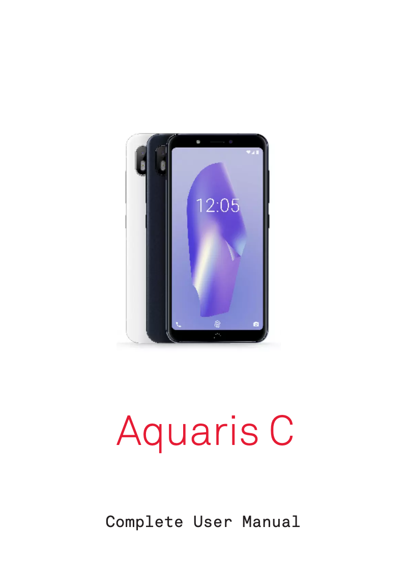 Page 1 of the manual User Manual bq Aquaris C