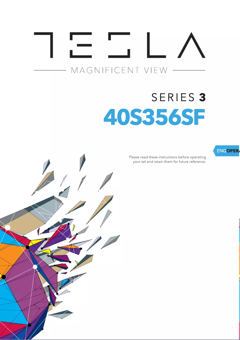 First page image of the manual for 40S356SF