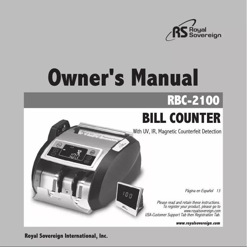 First page image of the manual for RBC-1200
