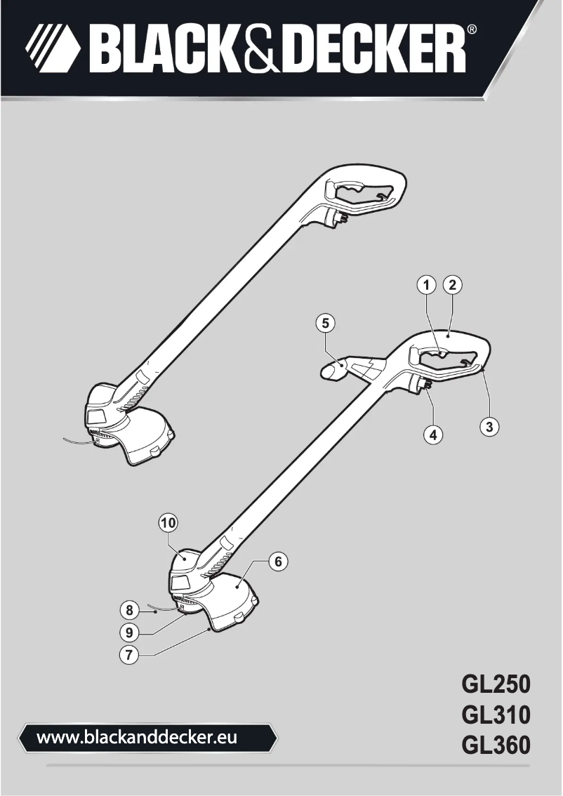 First page image of the manual for GL310