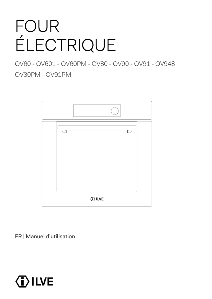 Page 1 of the manual User Manual Ilve OV90SNE3