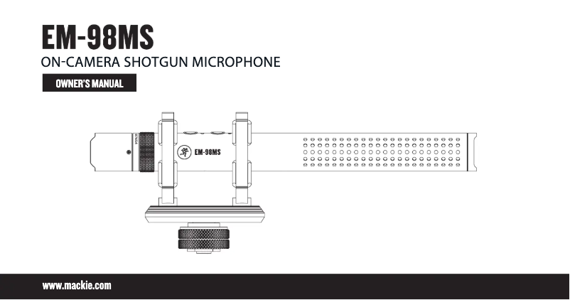 First page image of the manual for EM-98MS