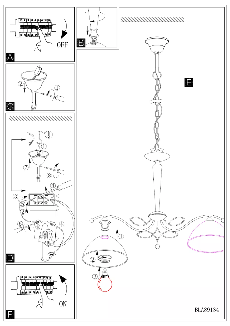 Page 1 of the manual User Manual Eglo Beluga