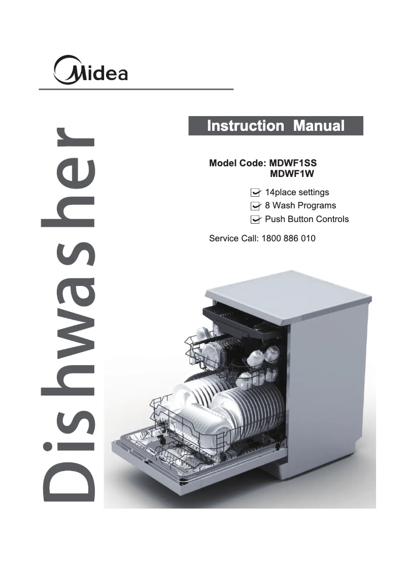 Page 1 of the manual User Manual Midea MDWF1W