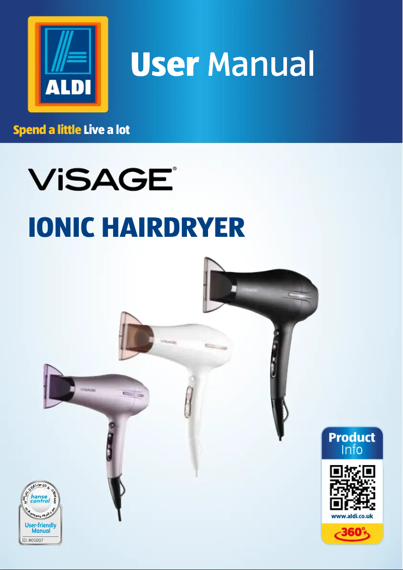 Page 1 of the manual User Manual Visage GT-HDi-09-UK