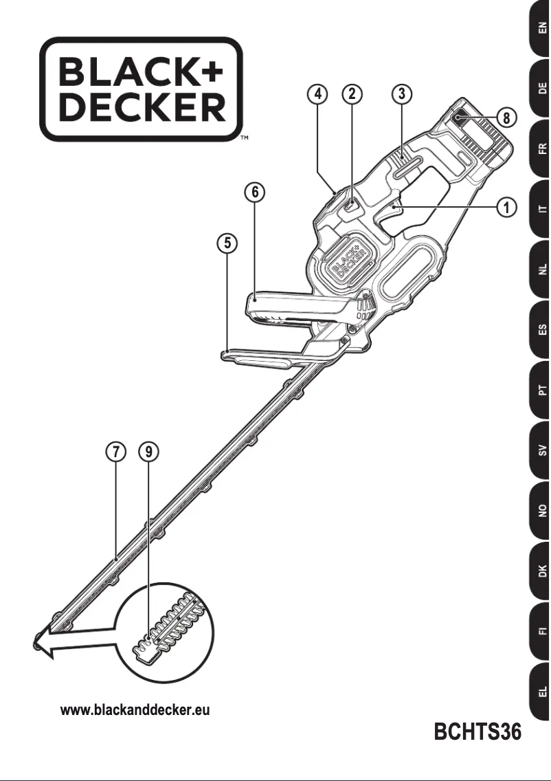 Page 1 of the manual User Manual Black & Decker BCHTS3625L1