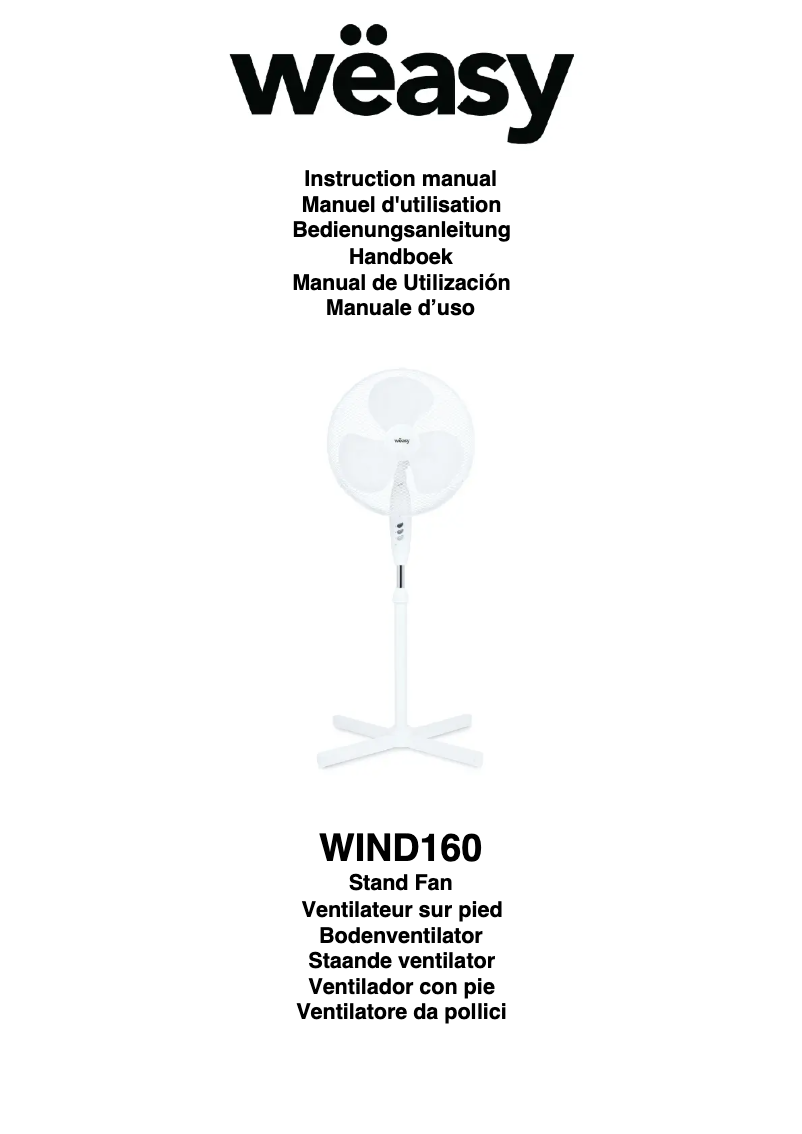 First page image of the manual for WIND160