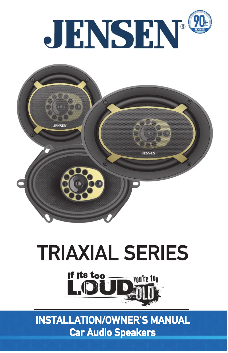 Page 1 of the manual User Manual Jensen JS65T