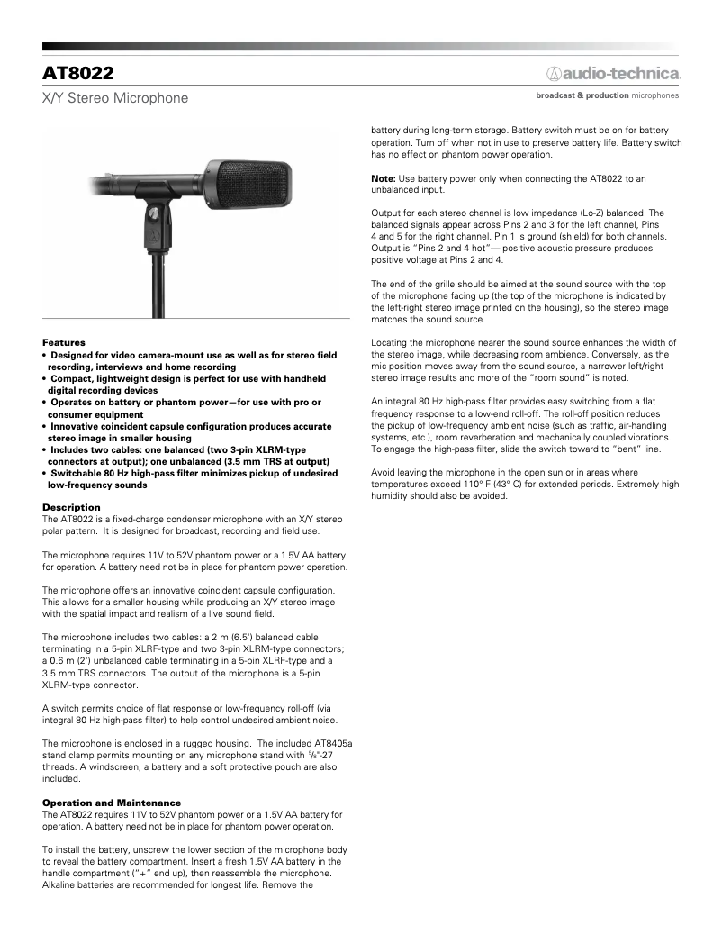 Image de la première page du manuel de l'appareil AT8022