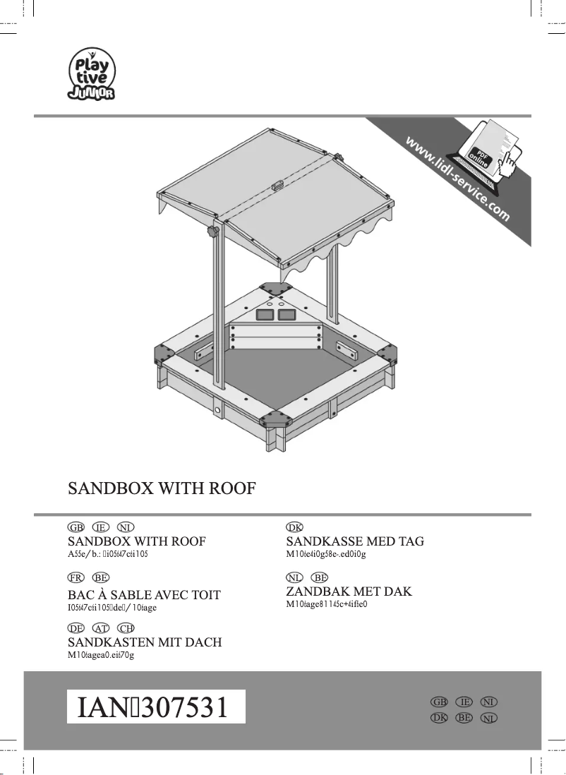 First page image of the manual for IAN 307531