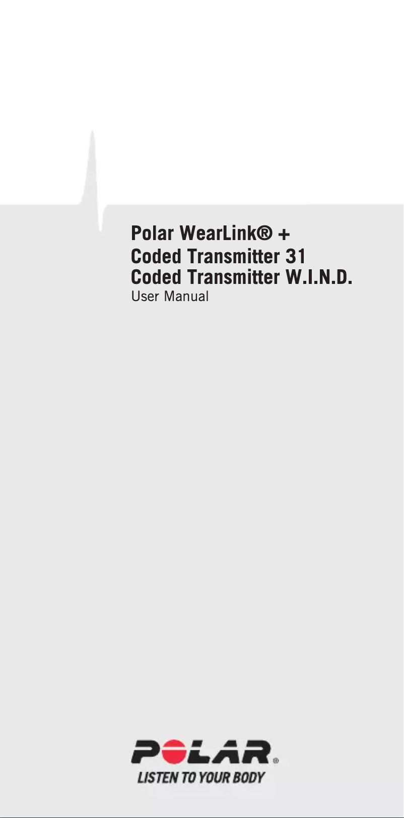 Page 1 of the manual User Manual Polar WearLink + Coded Transmitter 31