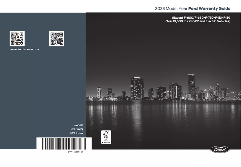 First page image of the manual for F-150 (2023)