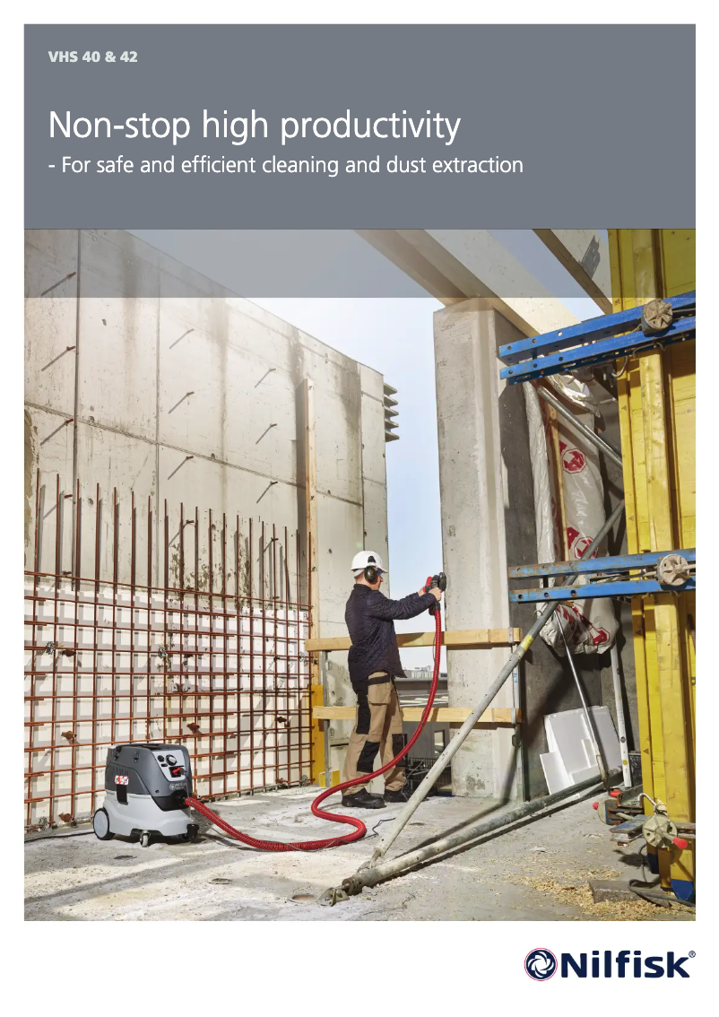 Page 1 of the manual Brochure Nilfisk VHS 42 MC