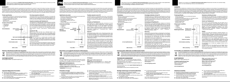 Page 1 of the manual User Manual NACON ST-200