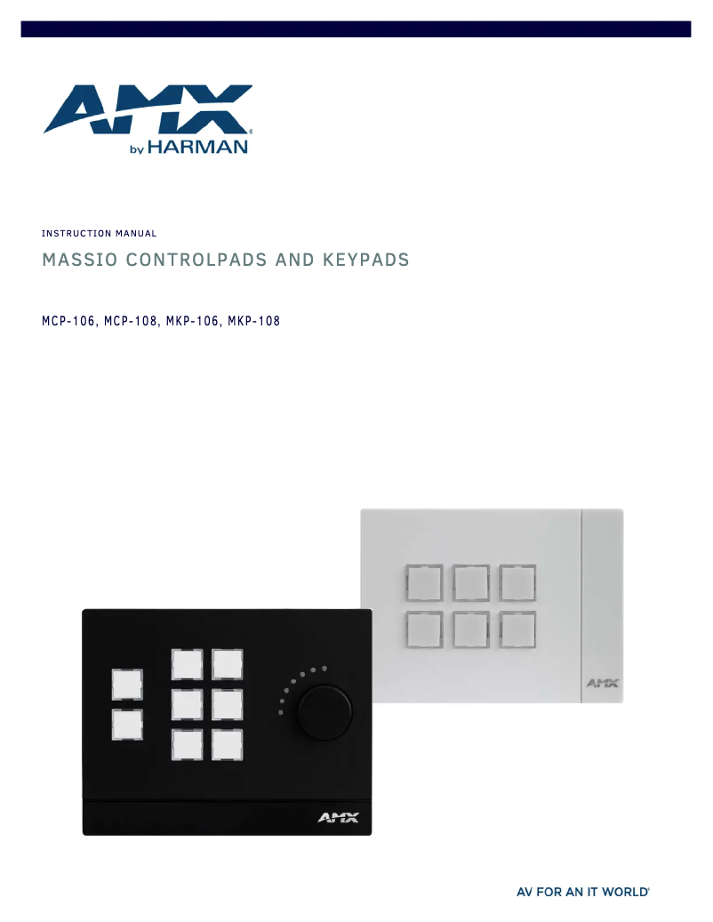 First page image of the manual for MCP-106