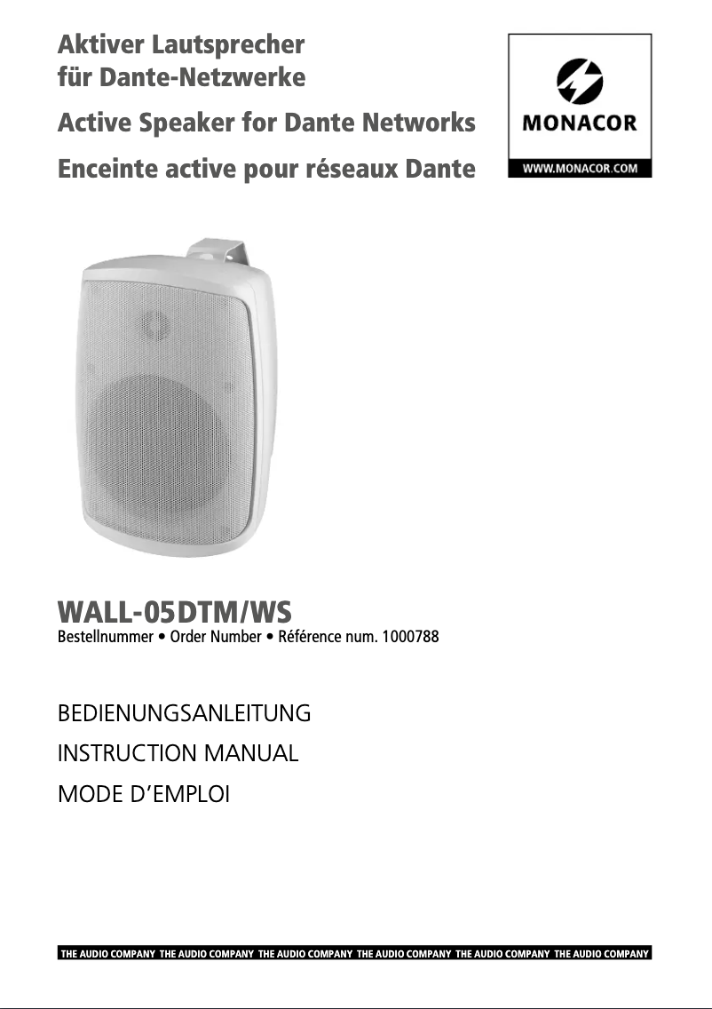 First page image of the manual for WALL-05DTM/WS
