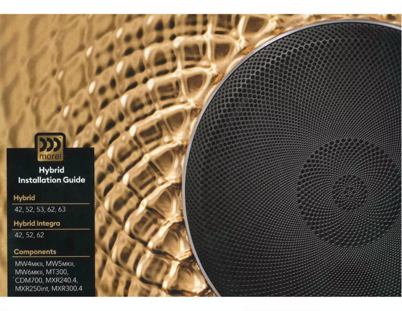 First page image of the manual for MXR240.4