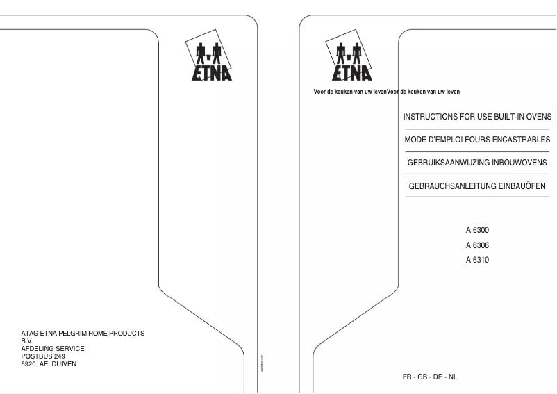 Page 1 of the manual User Manual Etna A6306