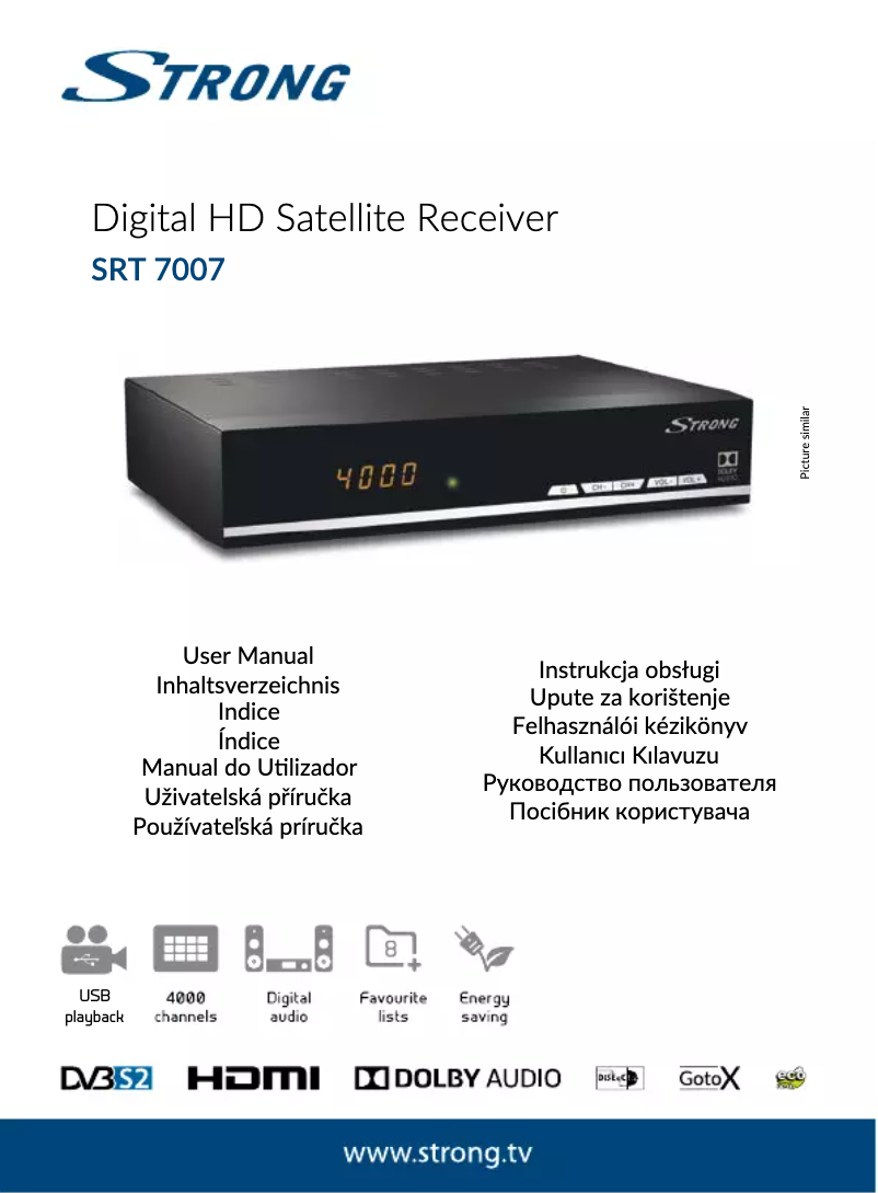 First page image of the manual for SRT 7007