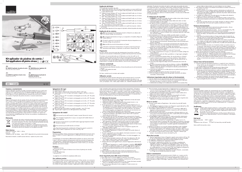 Page 1 of the manual User Manual Crelando IAN 115568