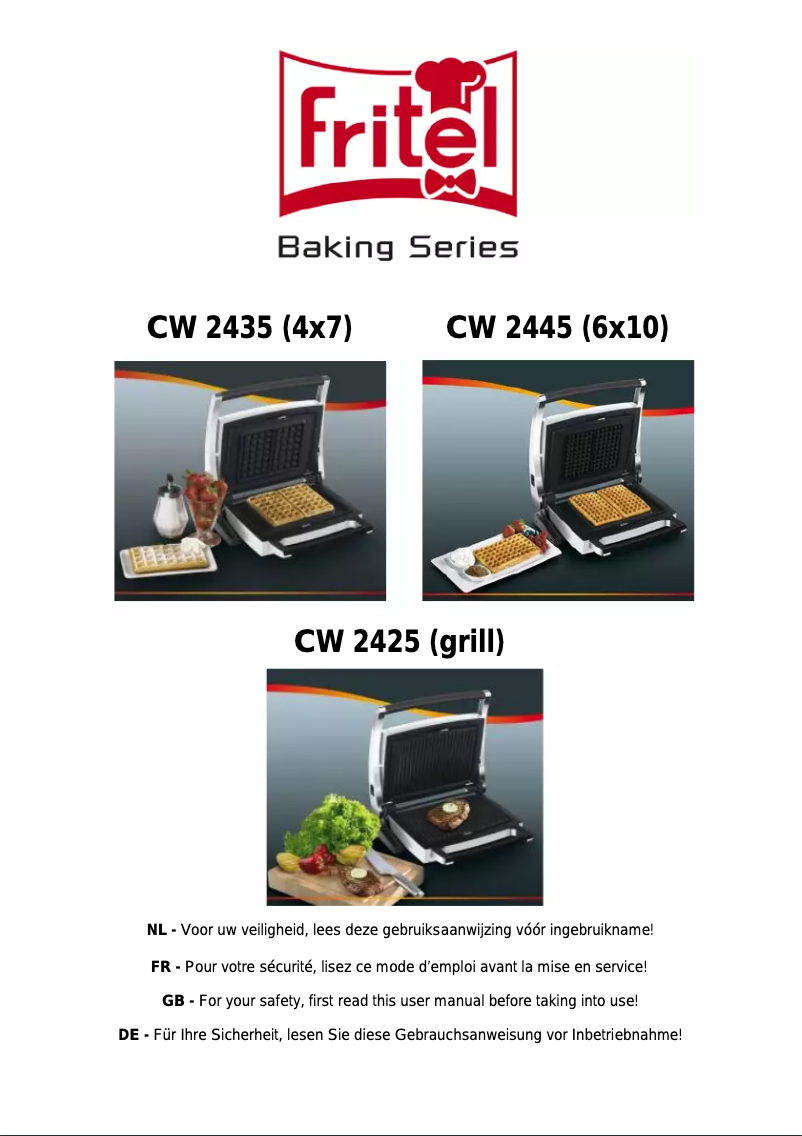 First page image of the manual for CW 2445